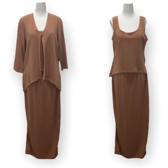 JOSEPH Ribkoff camel sleeveless top size Large / US 12 - Picture 7 of 9